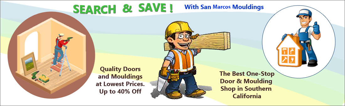 Quality door and moulding for home improvement - at San Marcos Moulding